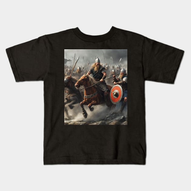 Images Of Nordic Culture Kids T-Shirt by EdwinPlenzler